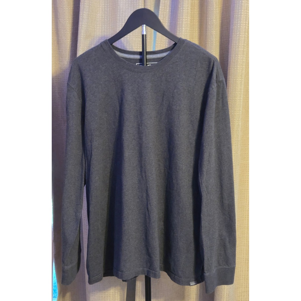 Eddie Bauer Long Sleeve T-Shirt Mens Size 2XL Black Gray Legend Wash